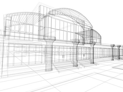 3D Cad Building Drawing